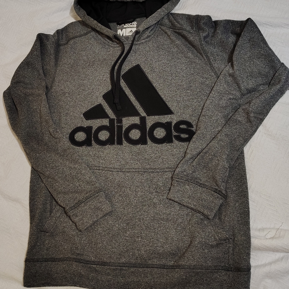Adidas Men's Gray Hoodie